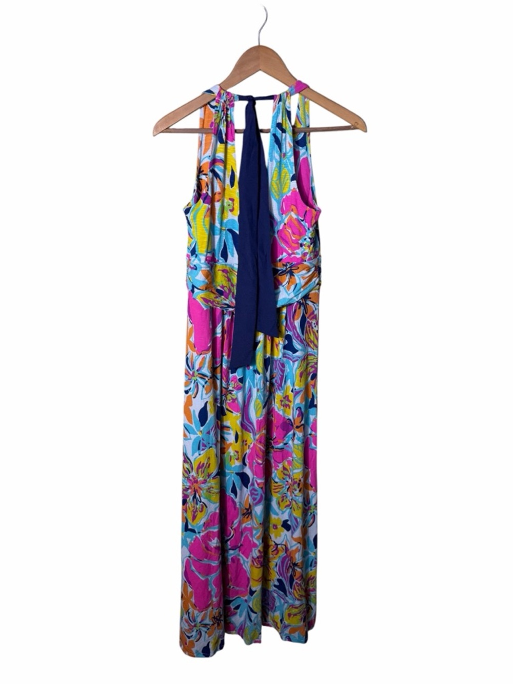NEW Lilly Pulitzer Amanda Halter Maxi Dress in Besame Mucho Size Large - Picture 5 of 7